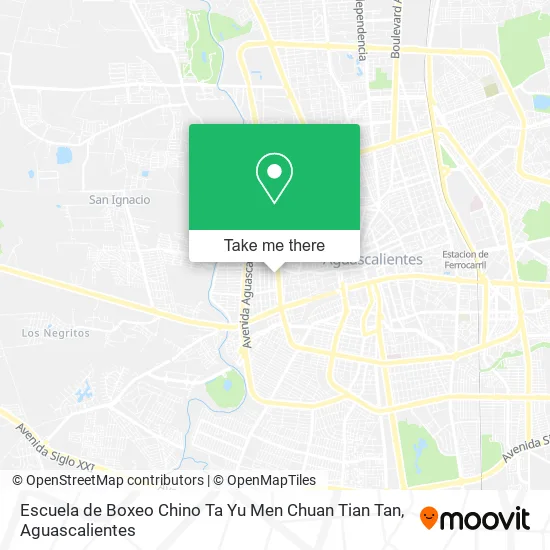 Escuela de Boxeo Chino Ta Yu Men Chuan Tian Tan map