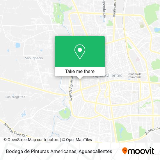 Bodega de Pinturas Americanas map