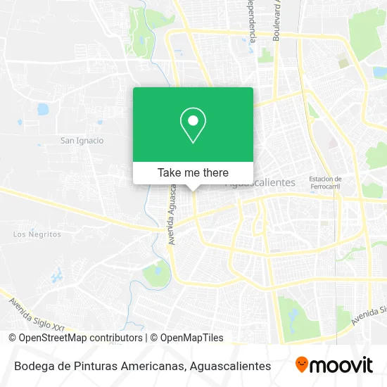 Bodega de Pinturas Americanas map