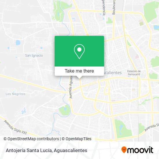 Antojería Santa Lucía map