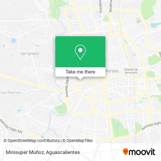 Minisuper Muñoz map