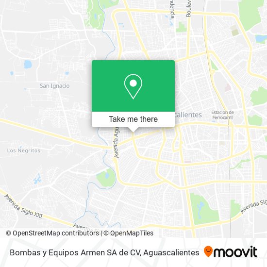 Mapa de Bombas y Equipos Armen SA de CV