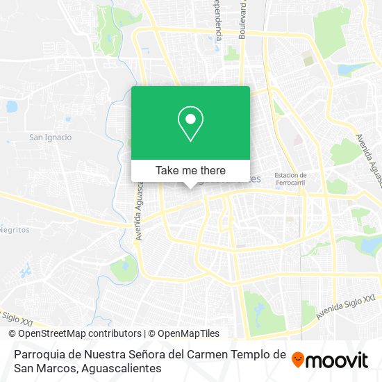 Mapa de Parroquia de Nuestra Señora del Carmen Templo de San Marcos