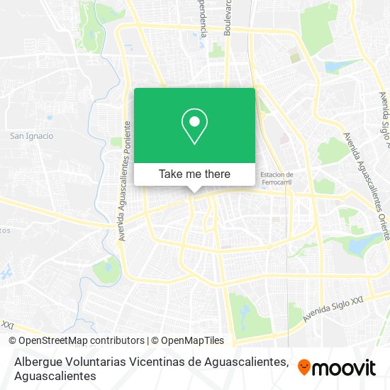 Mapa de Albergue Voluntarias Vicentinas de Aguascalientes