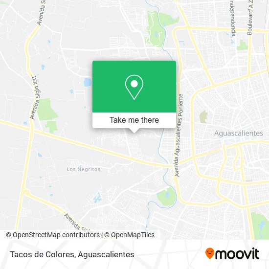 Tacos de Colores map