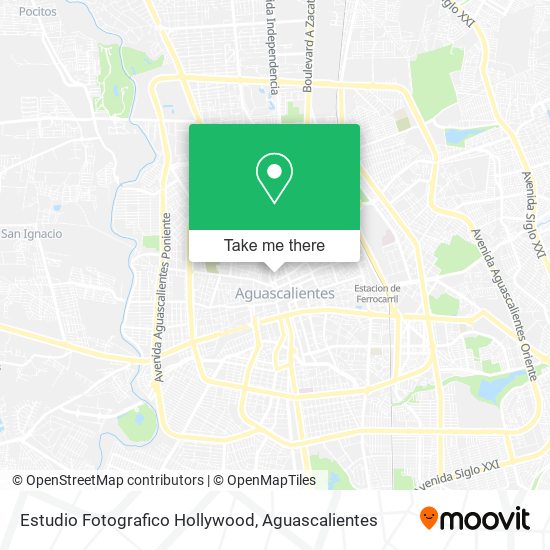 Estudio Fotografico Hollywood map