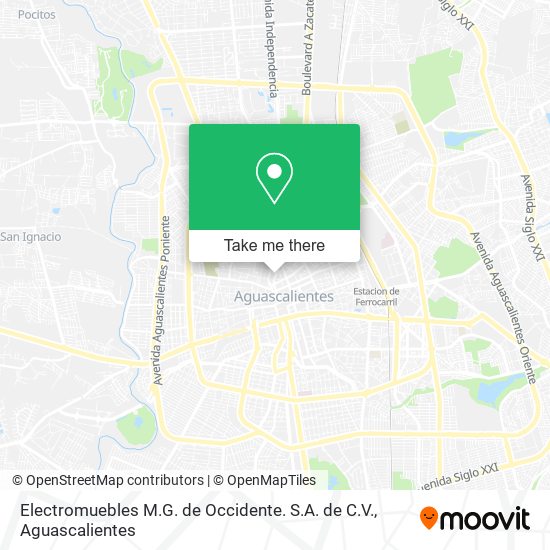 Electromuebles M.G. de Occidente. S.A. de C.V. map