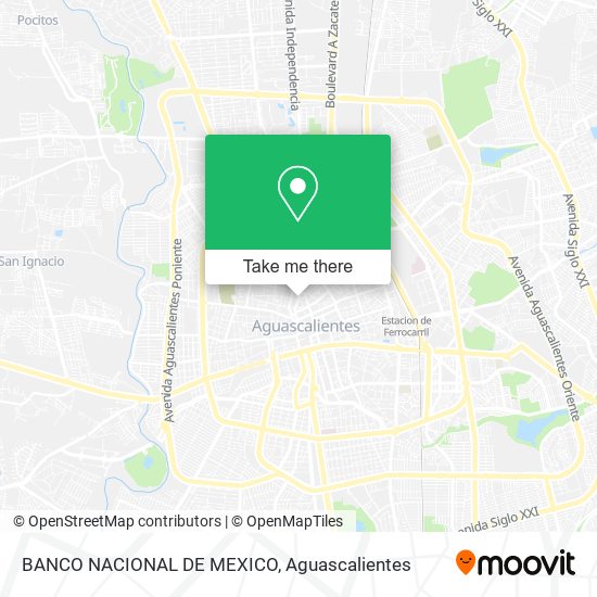 Mapa de BANCO NACIONAL DE MEXICO