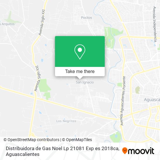 Distribuidora de Gas Noel Lp 21081 Exp es 2018ca map