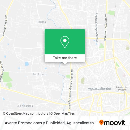 Avante Promociones y Publicidad map