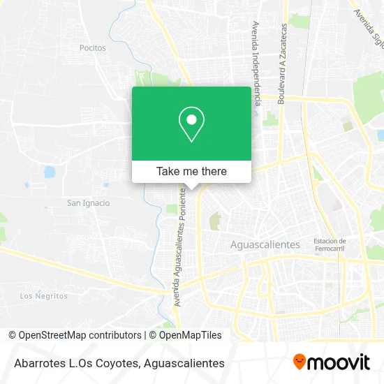 Abarrotes L.Os Coyotes map