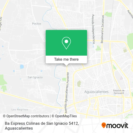 Ba Express Colinas de San Ignacio 5412 map