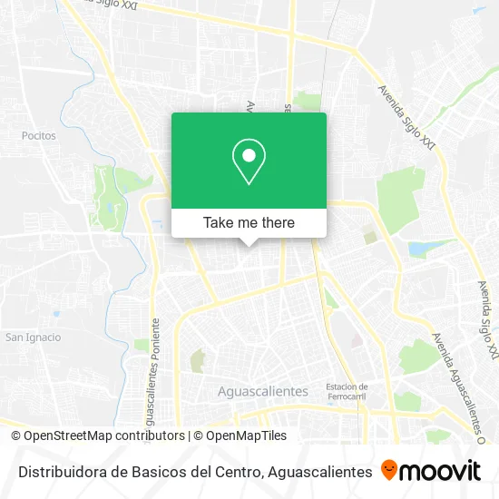 Distribuidora de Basicos del Centro map