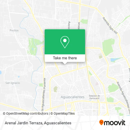 Mapa de Arenal Jardin Terraza