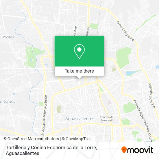 Mapa de Tortilleria y Cocina Económica de la Torre