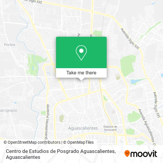 Centro de Estudios de Posgrado Aguascalientes map