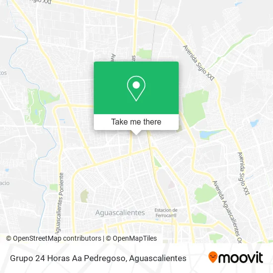 Mapa de Grupo 24 Horas Aa Pedregoso