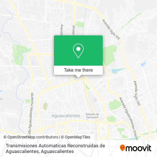 Transmisiones Automaticas Reconstruidas de Aguascalientes map