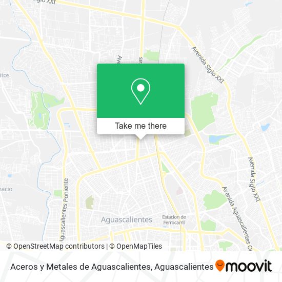 Aceros y Metales de Aguascalientes map