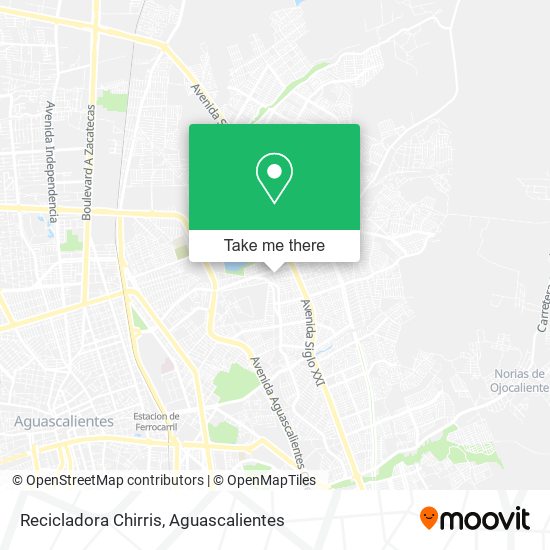 Recicladora Chirris map