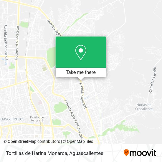 Tortillas de Harina Monarca map