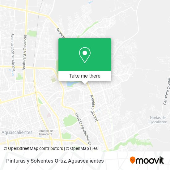Pinturas y Solventes Ortiz map