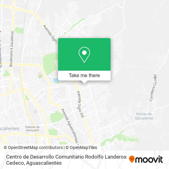 Mapa de Centro de Desarrollo Comunitario Rodolfo Landeros Cedeco