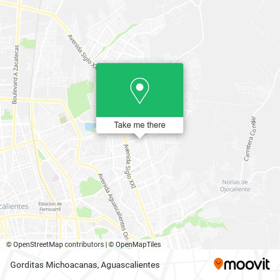 Gorditas Michoacanas map