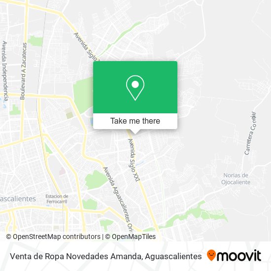 Mapa de Venta de Ropa Novedades Amanda