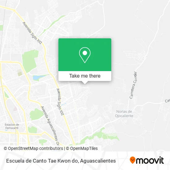 Escuela de Canto Tae Kwon do map