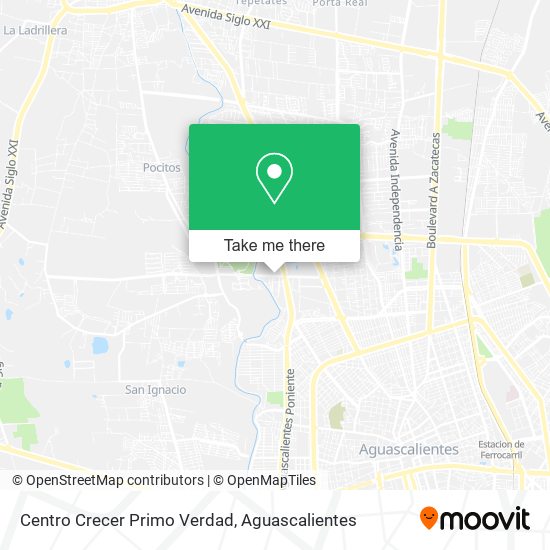 Centro Crecer Primo Verdad map