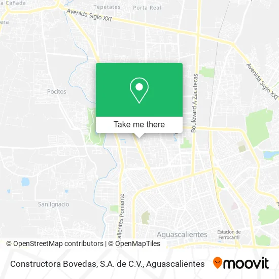 Constructora Bovedas, S.A. de C.V. map