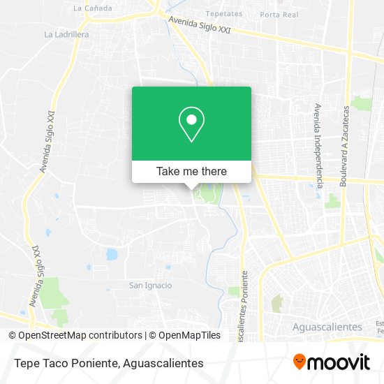 Mapa de Tepe Taco Poniente