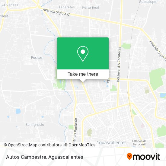 Autos Campestre map