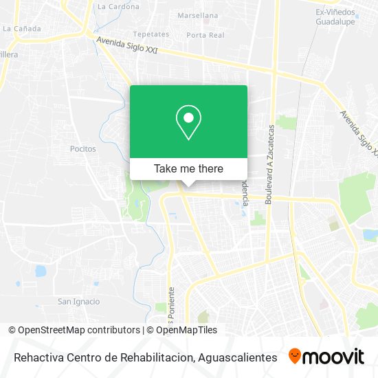 Mapa de Rehactiva Centro de Rehabilitacion