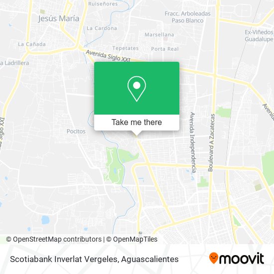 Mapa de Scotiabank Inverlat Vergeles