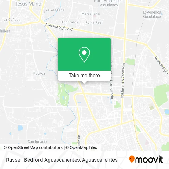 Russell Bedford Aguascalientes map