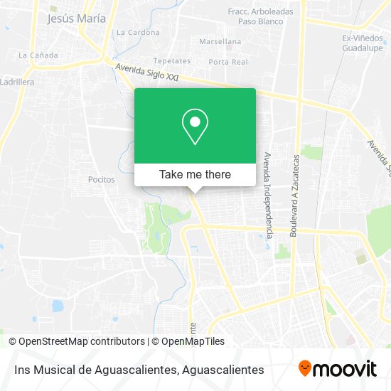 Mapa de Ins Musical de Aguascalientes