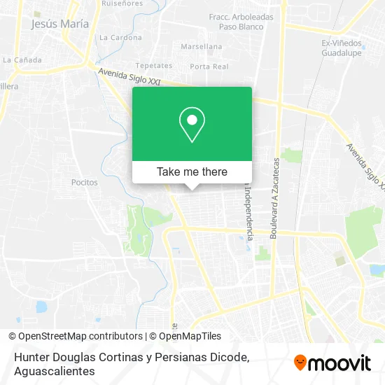 Mapa de Hunter Douglas Cortinas y Persianas Dicode