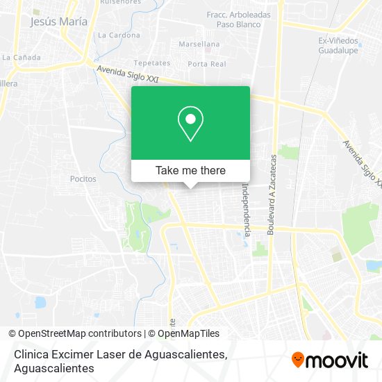 Clinica Excimer Laser de Aguascalientes map