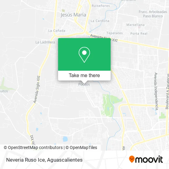 Neveria Ruso Ice map