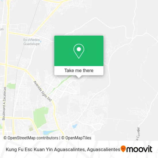 Kung Fu Esc Kuan Yin Aguascalintes map