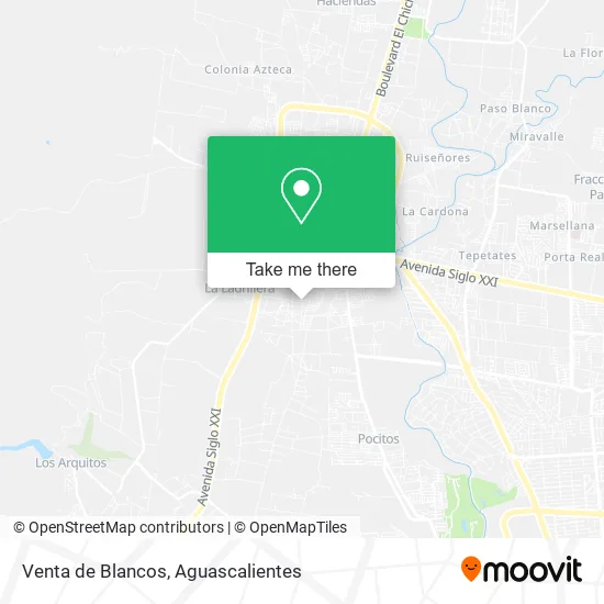 Venta de Blancos map