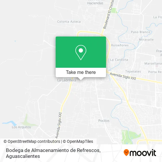 Bodega de Almacenamiento de Refrescos map