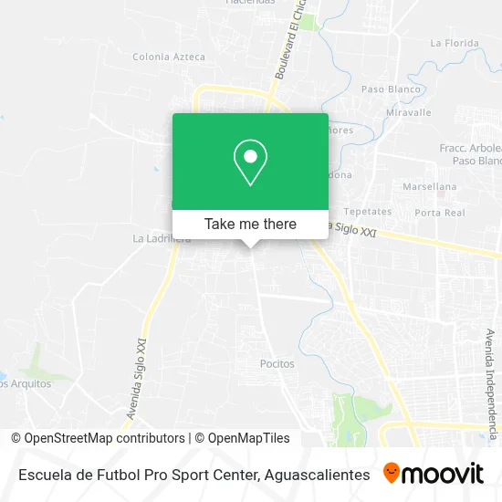 Escuela de Futbol Pro Sport Center map