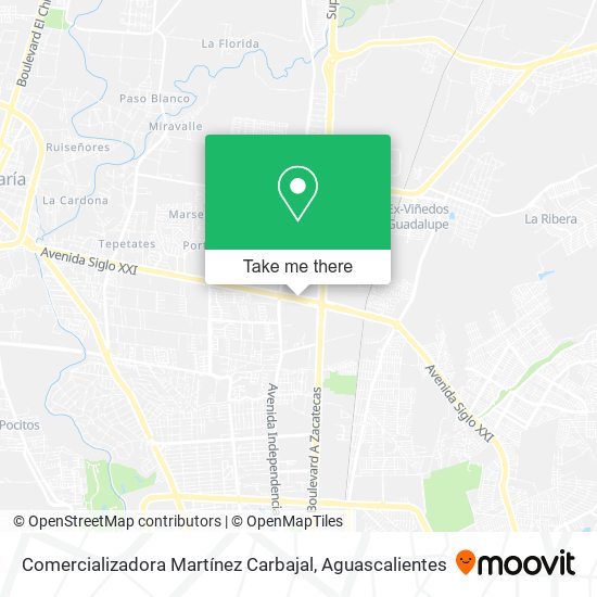 Mapa de Comercializadora Martínez Carbajal