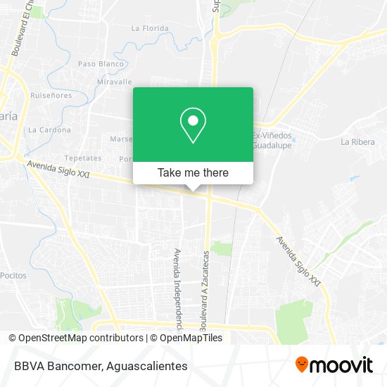 Mapa de BBVA Bancomer