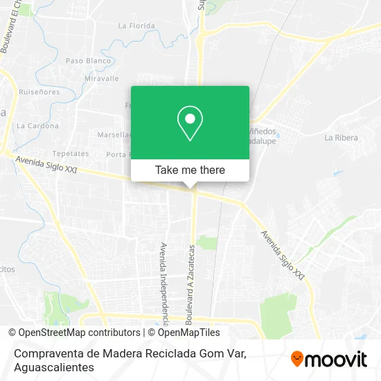 Compraventa de Madera Reciclada Gom Var map