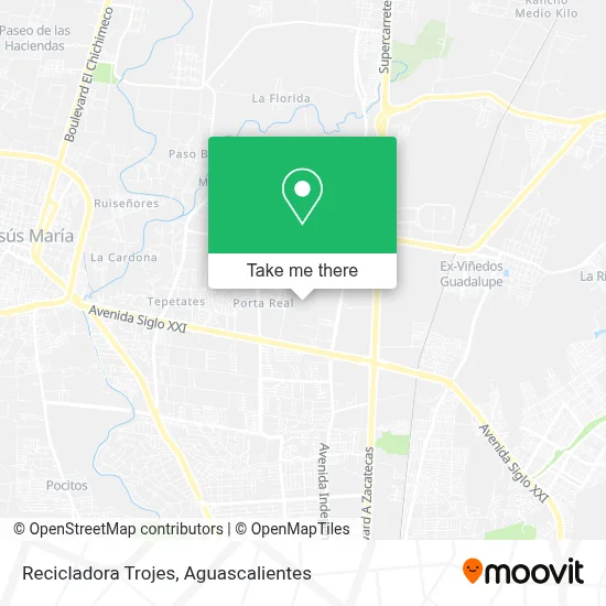 Recicladora Trojes map