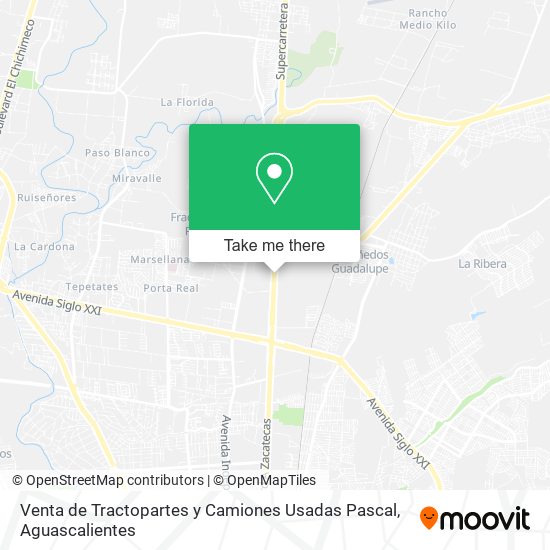 Venta de Tractopartes y Camiones Usadas Pascal map